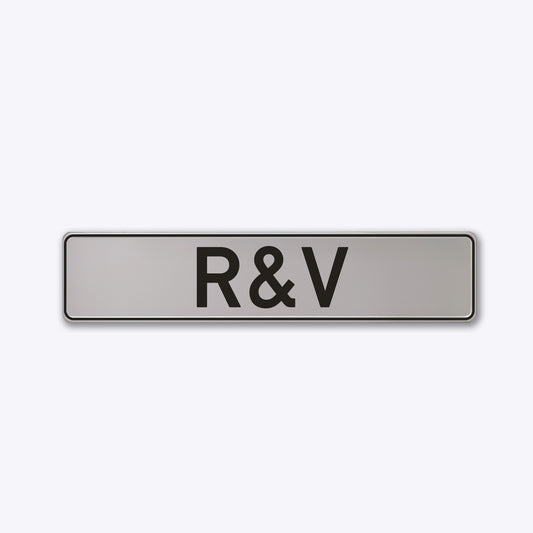 Vārda zīme ar uzlīmi kāzām - R&V - 114 x 520mm