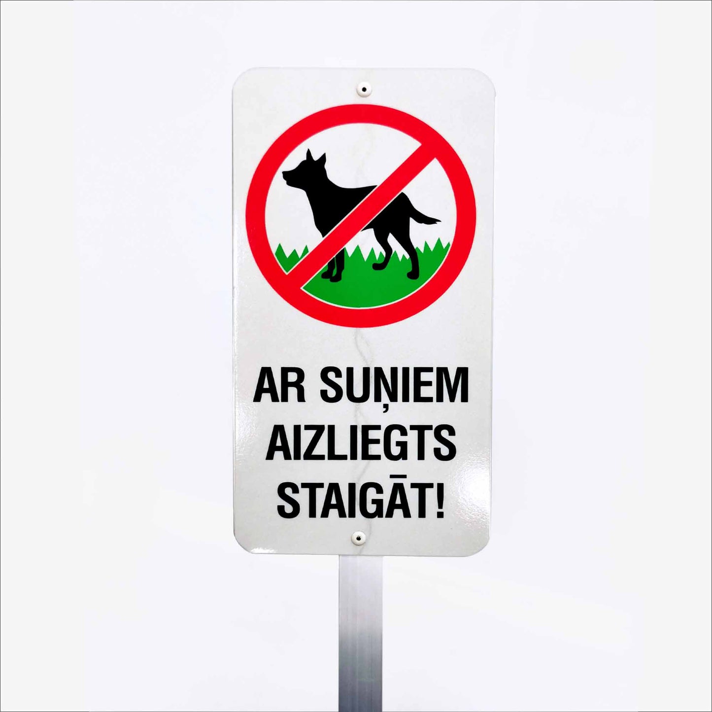 Stabiņš brīdinājuma zīmes stiprināšanai