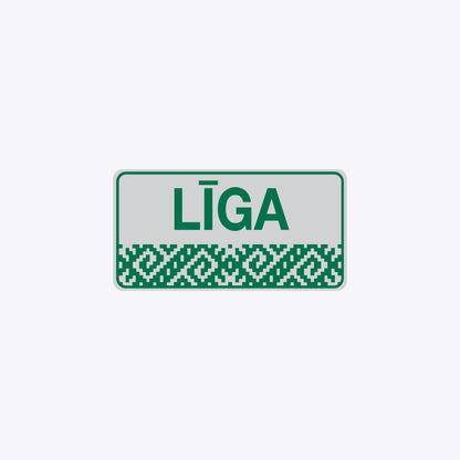 Vārda zīme ar uzlīmi - latviešu raksti - LĪGA - 114 x 220mm