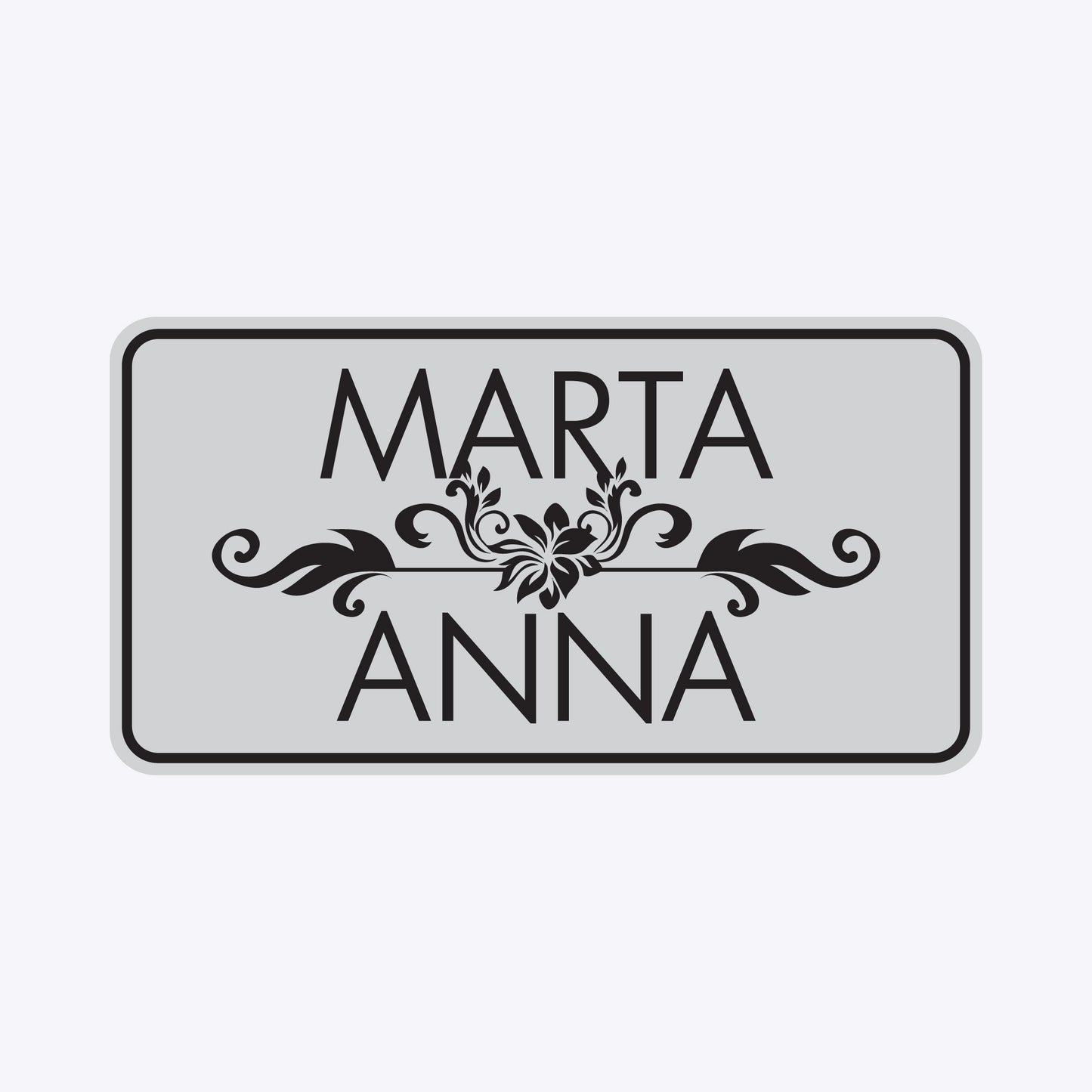 Vārda zīme ar uzlīmi - MARTA ANNA - 114 x 220mm