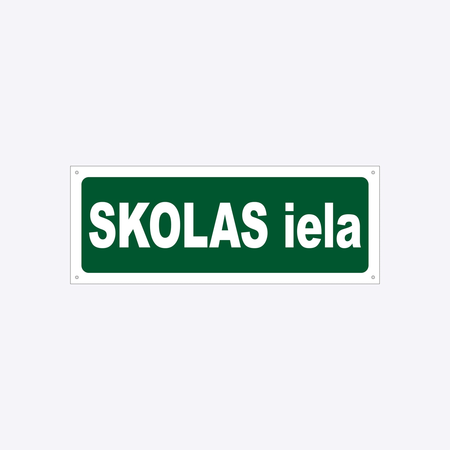 Ielas nosaukuma plāksne - Siguldas novads - 160 x 420mm LĒDURGAS PAGASTS, KRIMULDAS PAGASTS