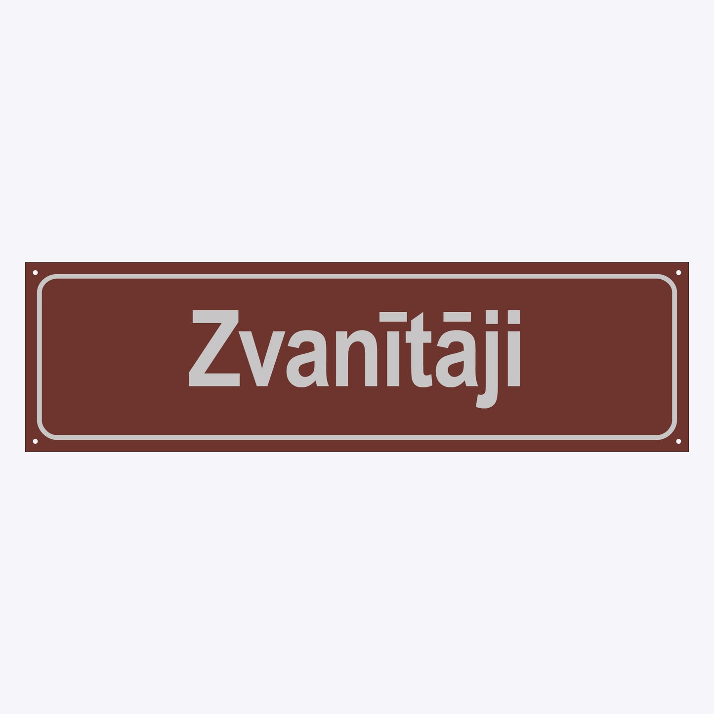 Mājas nosaukuma plāksne - Jēkabpils novads - 160 x 560mm VIESĪTES PILSĒTĀ, ELKŠŅU PAG. ELKŠŅU CIEMĀ, ZASAS PAG. ZASAS CIEMĀ, RUBENES PAG. SLATES CIEMĀ, ZASAS PAG. LIEPAS CIEMĀ, KŪKU PAG. ZĪLĀNU, JAUNĀS MUIŽAS, KŪKU CIEMĀ, ĀBEĻU PAG. BRODU CIEMĀ