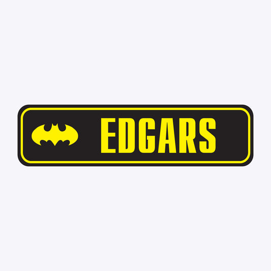 Vārda zīme ar uzlīmi -Batman - EDGARS - 60 x 220mm