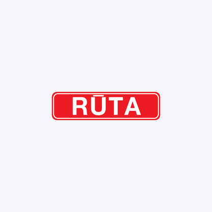 Vārda zīme ar uzlīmi - RŪTA - 60 x 220mm