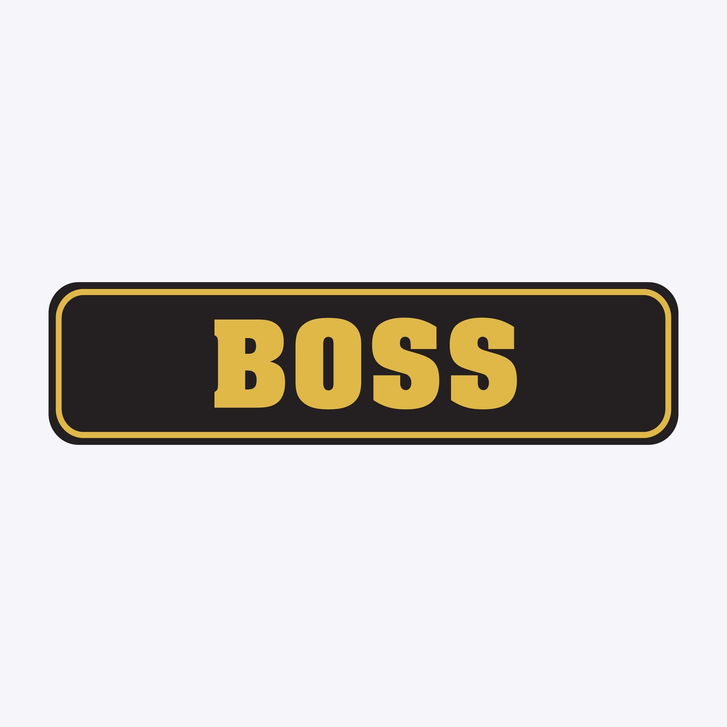 Vārda zīme ar uzlīmi - Boss - 60 x 220mm