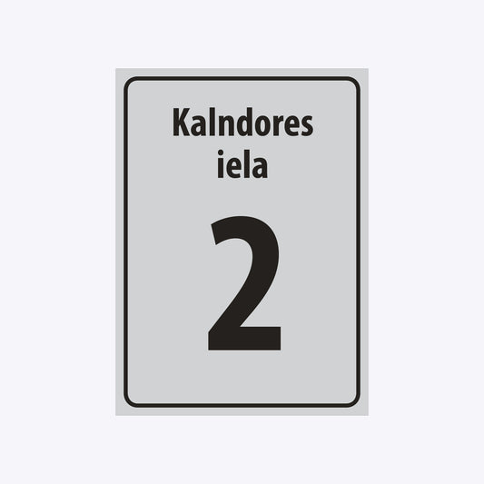 Mājas numura plāksne - Ādažu novads - 320 x 440mm DAUDZDZĪVOKĻU (TRĪS VAI VAIRĀK DZĪVOKĻU) MĀJAS VAI NEDZĪVOJAMĀS ĒKAS