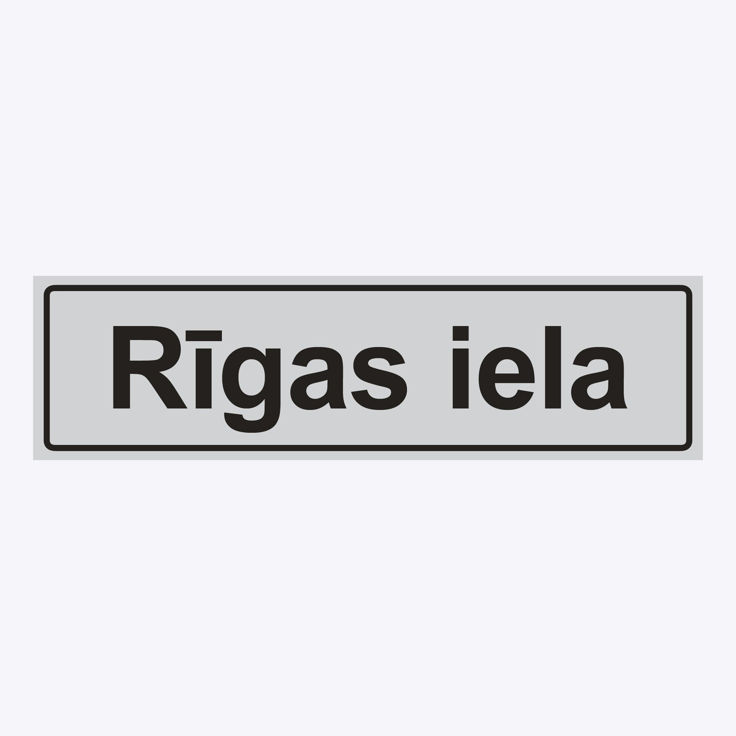 Ielas nosaukuma plāksne - Ķekavas novads - 160 x 560mm BALDONES PILSĒTĀ UN BALDONES PAGASTA CIEMOS