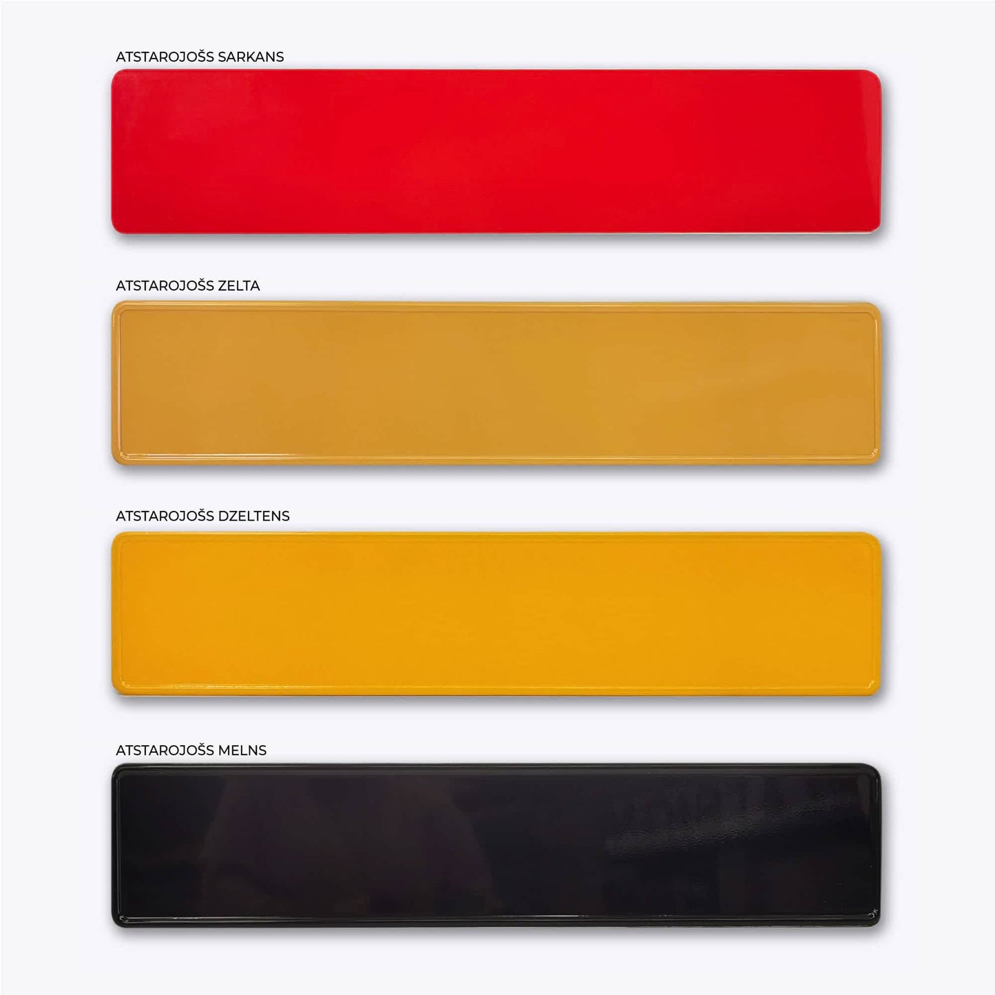 ATSTAROJOŠAS PAMATNES vārda zīme SANTA ar reljefa burtiem - 114mm x 520mm