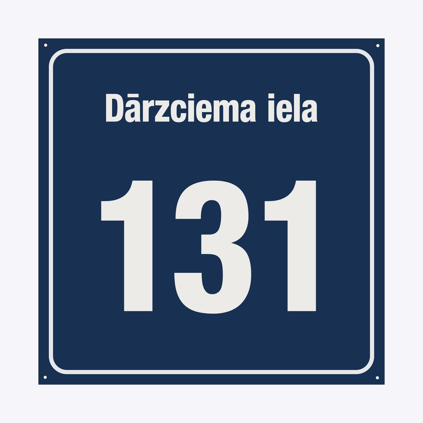 Mājas numura plāksne - Rīga 500 x 500 mm DAUDZDZĪVOKĻU MĀJAS AR PIECIEM UN VAIRĀK STĀVIEM VAI IZGLĪTĪBAS, SABIEDRISKĀS IESTĀDES, PUBLISKĀS ĒKAS UN BŪVES