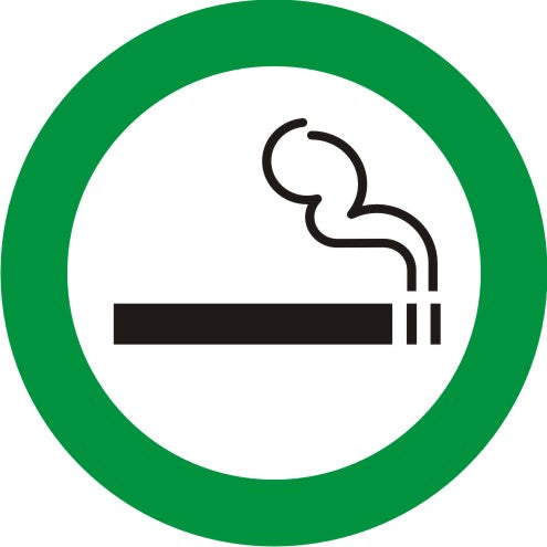 Uzlīme - Smēķēt atļauts, D 5 cm