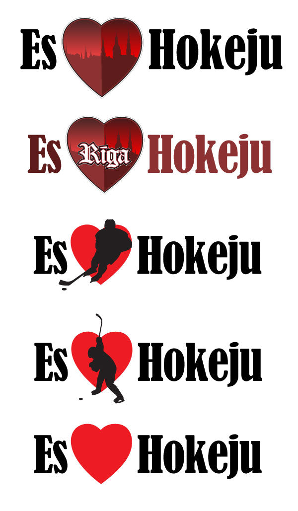 Uzlīme - ES MĪLU HOKEJU, 4.5 x 14.5 cm