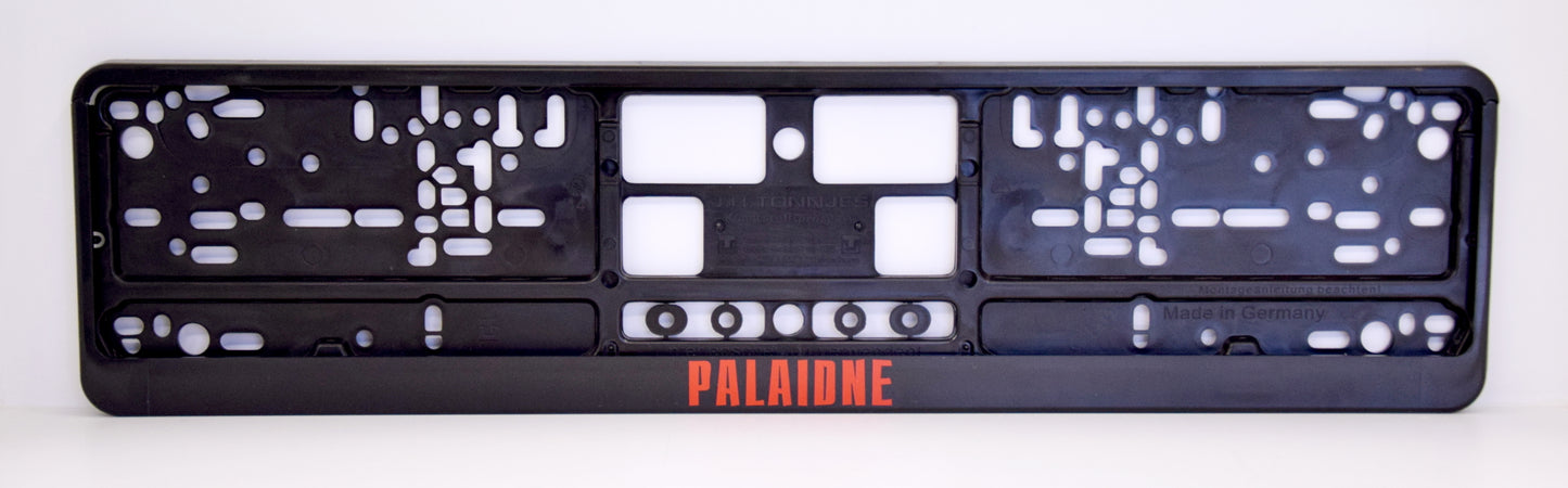 Auto numura turētājs ar uzrakstu - Palaidne Latsign