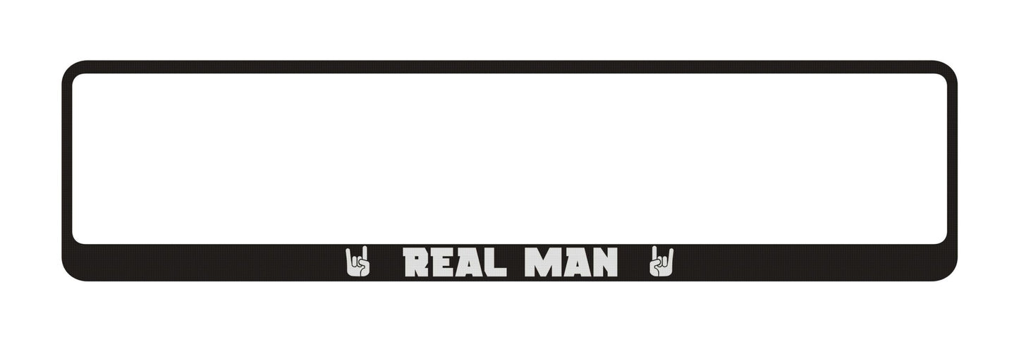 Auto numura turētājs ar uzrakstu - Real Man Latsign