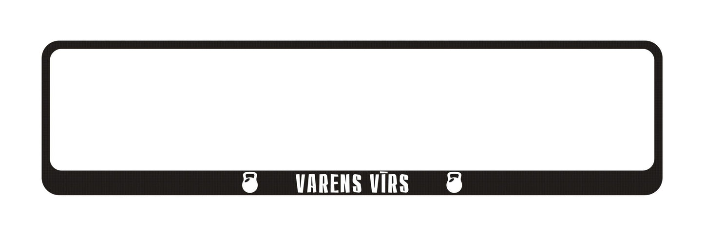 Auto numura turētājs ar uzrakstu - Varens Vīrs Latsign