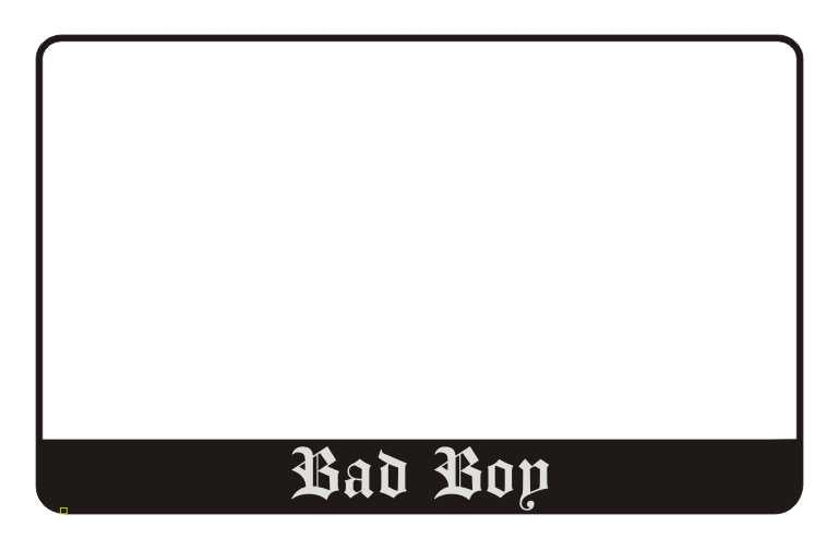 Motocikla numura turētājs ar uzrakstu – Bad Boy