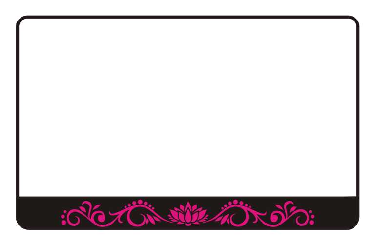 Motocikla numura turētājs Lotosa ornamentu