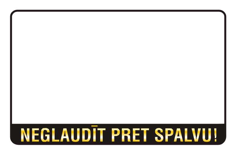 Motocikla numura turētājs ar uzrakstu – Neglaudīt pret spalvu