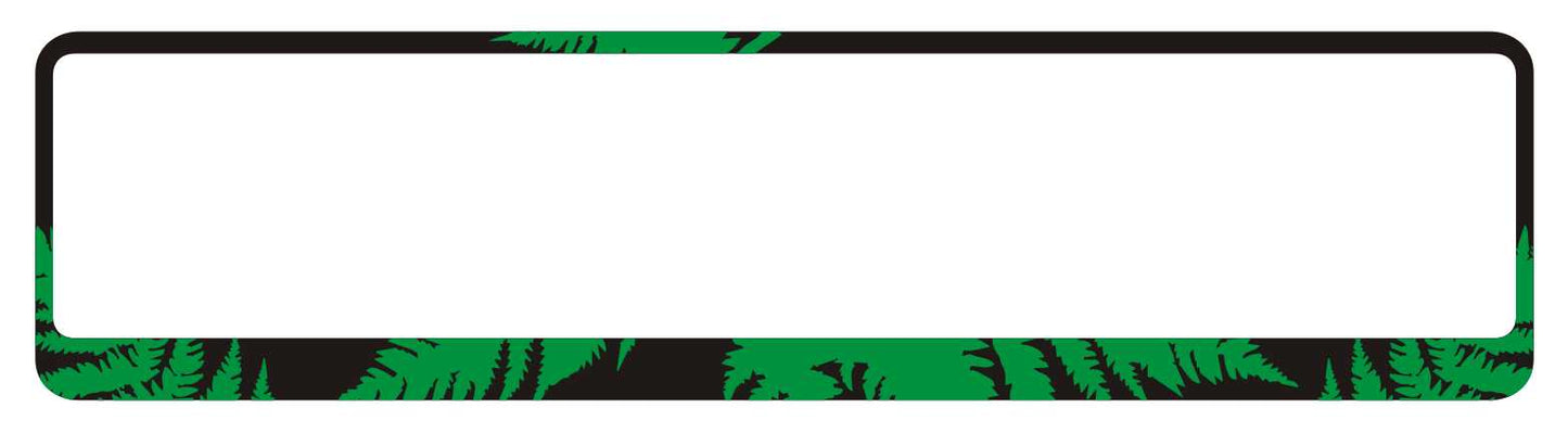 Auto numura turētājs ar paparžu rakstu