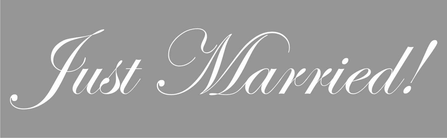 Uzlīme - Just Married!, 50 x 9.5 cm