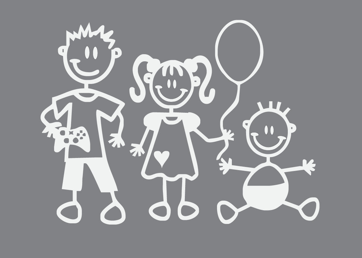 Uzlīme - Bērns mašīnā, 15 x 11 cm