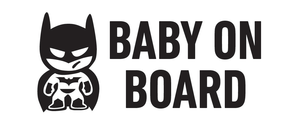 Uzlīme - Batman baby, 15 x 7 cm