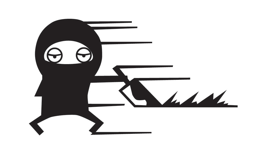 Uzlīme - Ninja,15 x 8 cm