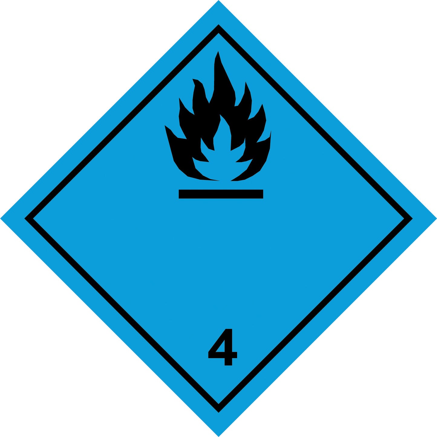 Uzlīme ADR - Pašuzliesmojošas vielas, 25 x 25 cm