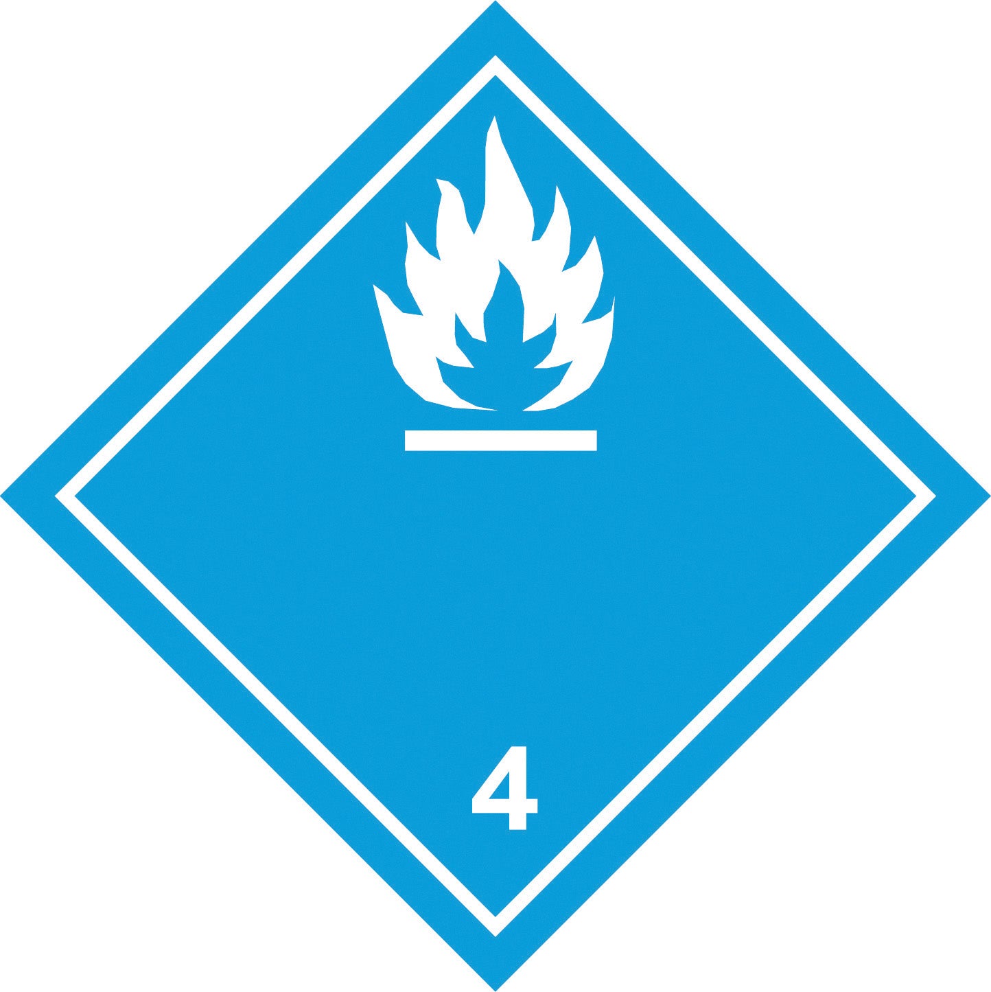 Uzlīme ADR - Pašuzliesmojošas vielas, 25 x 25 cm