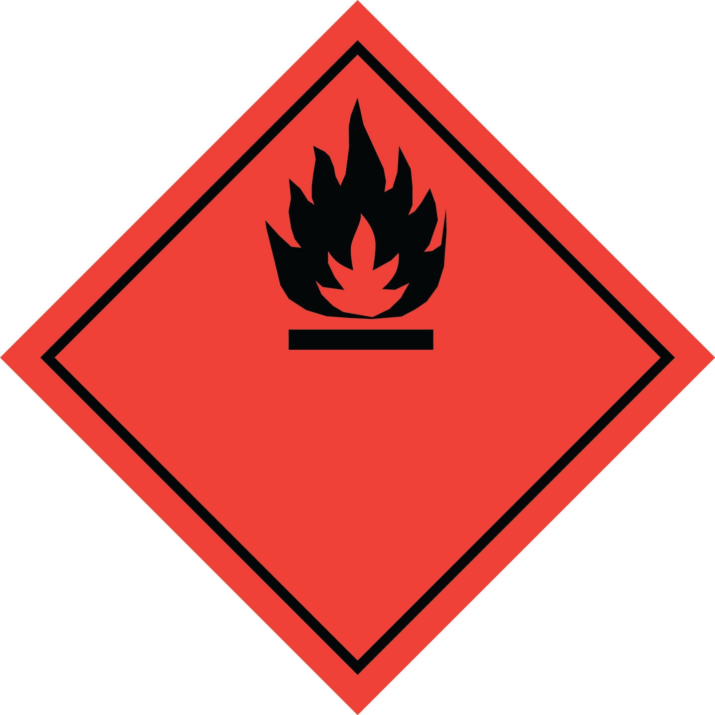 Uzlīme ADR - Uzliesmojošas vielas, 10 x 10 cm