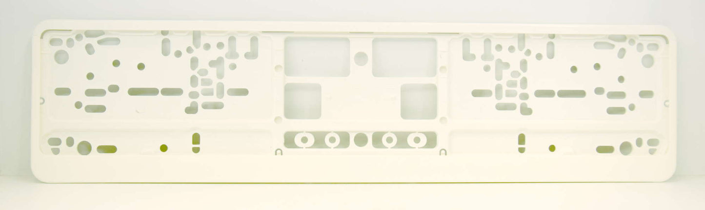 Balts auto numura turētājs - A tips - 110 x 520mm