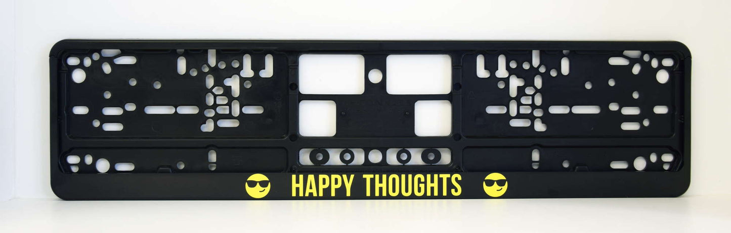 Auto numura turētājs ar uzlīmi - HAPPY THOUGHTS - A tips - 110 x 520mm
