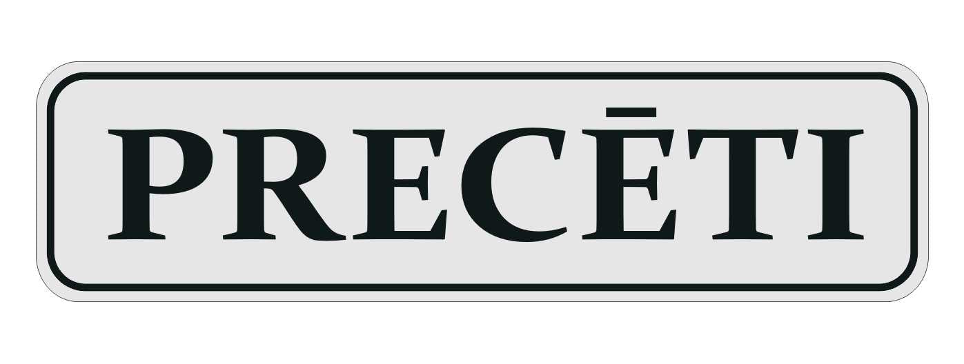 Zīme - Precēti, 60 x 220 mm Latsign