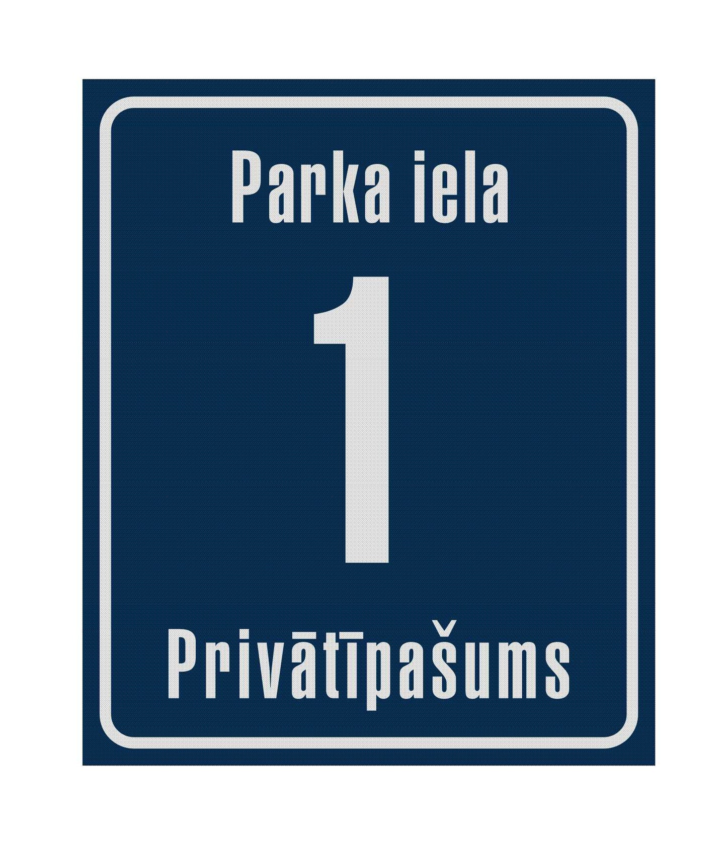 Mājas numura plāksne - Alsunga Latsign