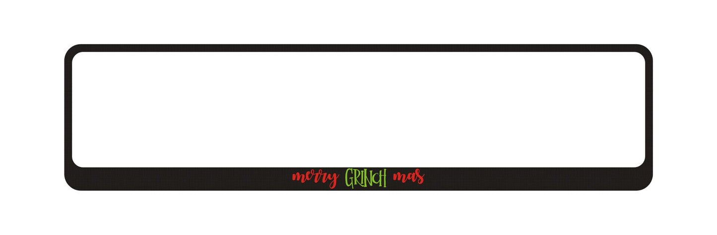 Auto numura turētājs ar uzrakstu - Merry Grinch mas Latsign