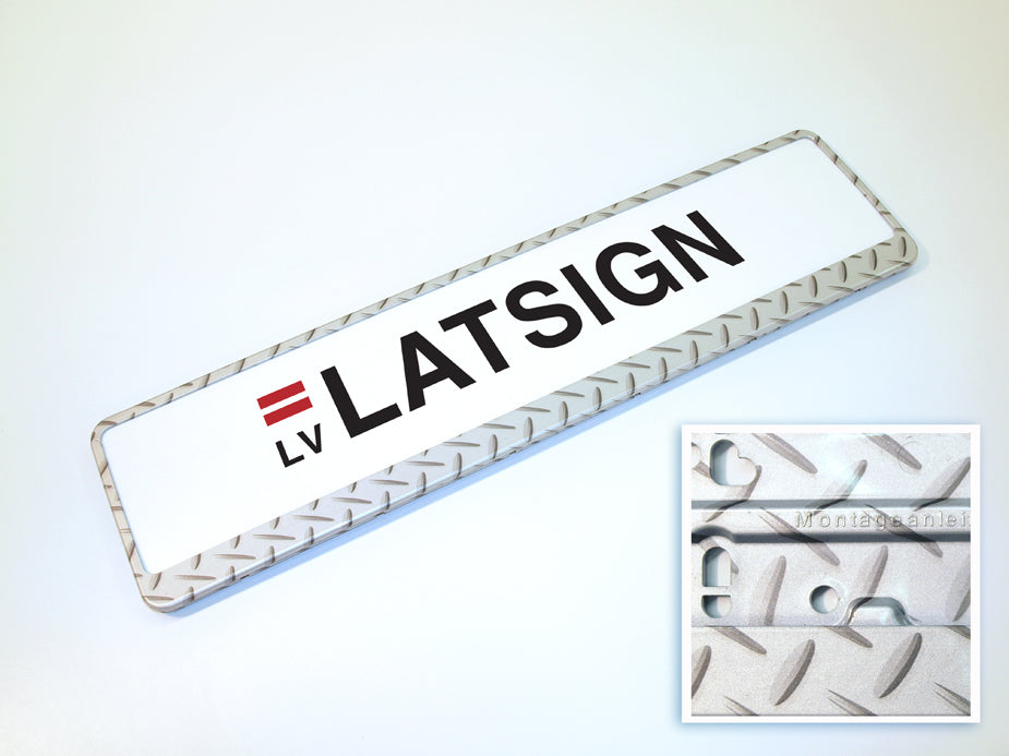 Krāsainais auto numura turētājs - Shiny Checker