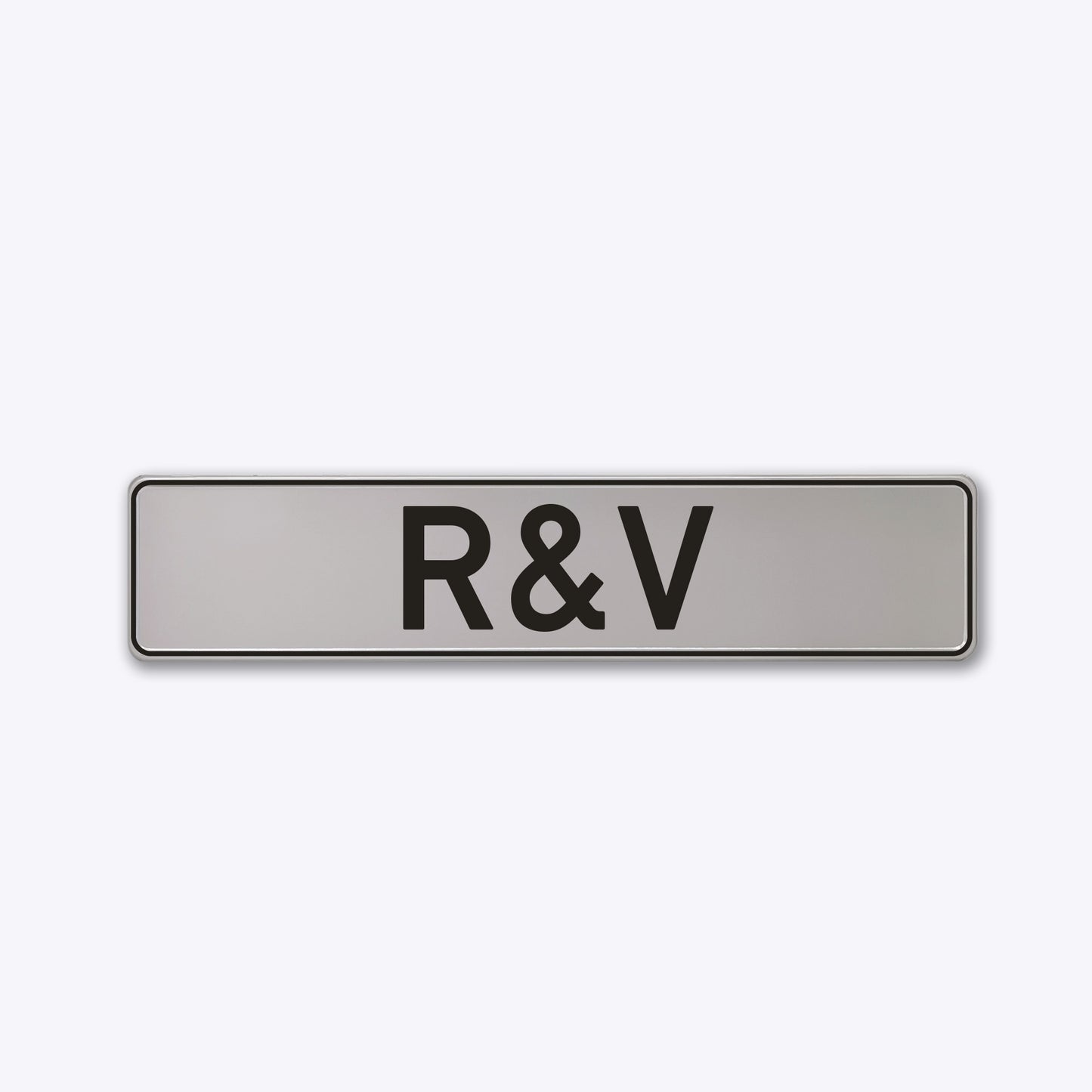 Vārda zīme ar uzlīmi kāzām - R&V - 114 x 520mm