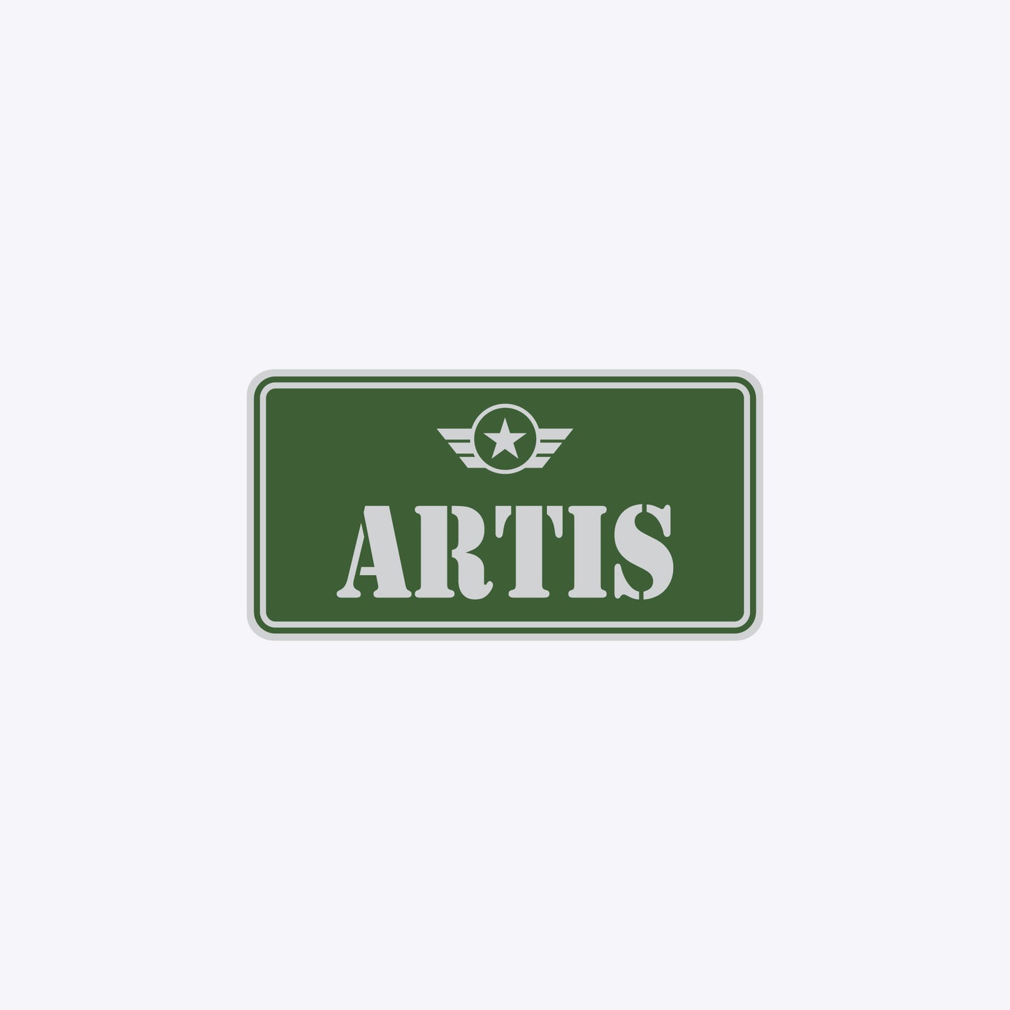 Vārda zīme ar uzlīmi - ARTIS - 114 x 220mm