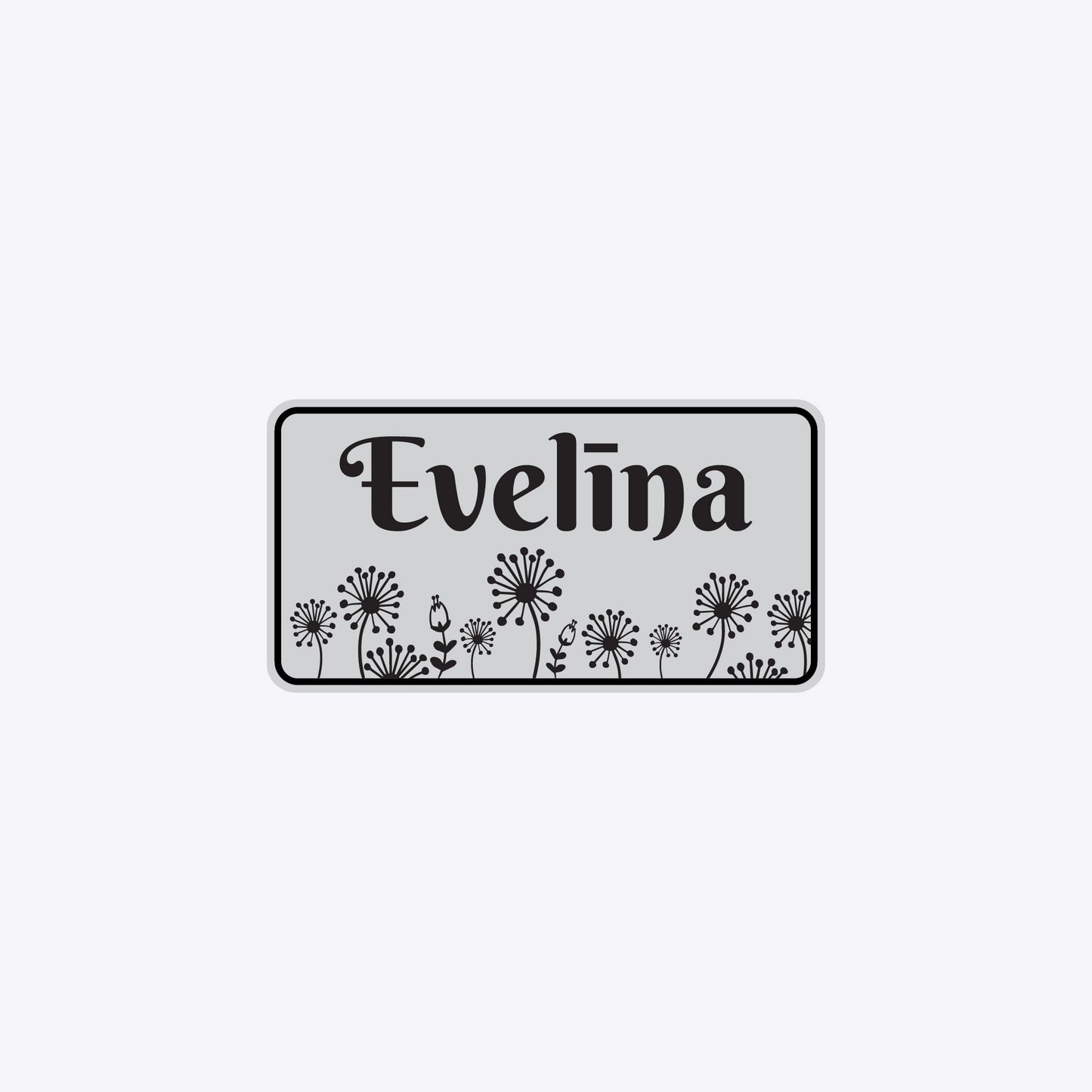 Vārda zīme ar uzlīmi - EVELĪNA - 114 x 220mm
