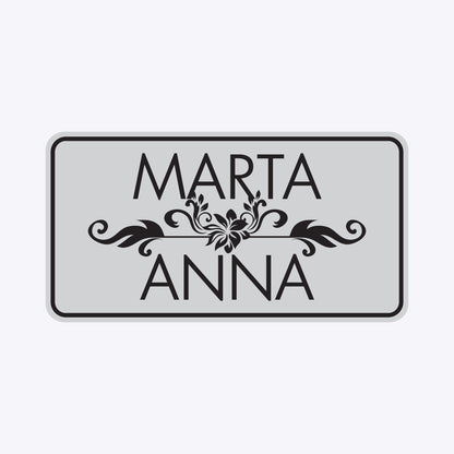 Vārda zīme ar uzlīmi - MARTA ANNA - 114 x 220mm