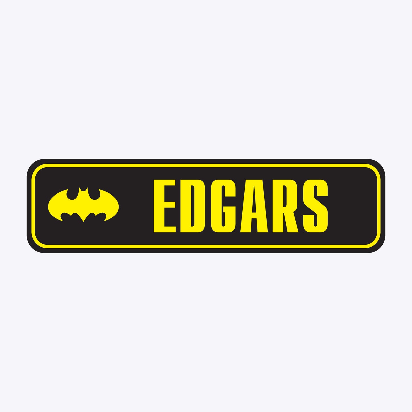 Vārda zīme ar uzlīmi -Batman - EDGARS - 60 x 220mm