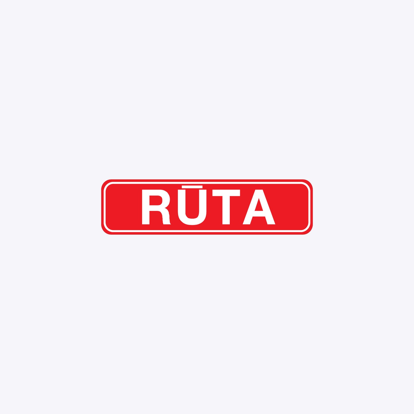 Vārda zīme ar uzlīmi - RŪTA - 60 x 220mm