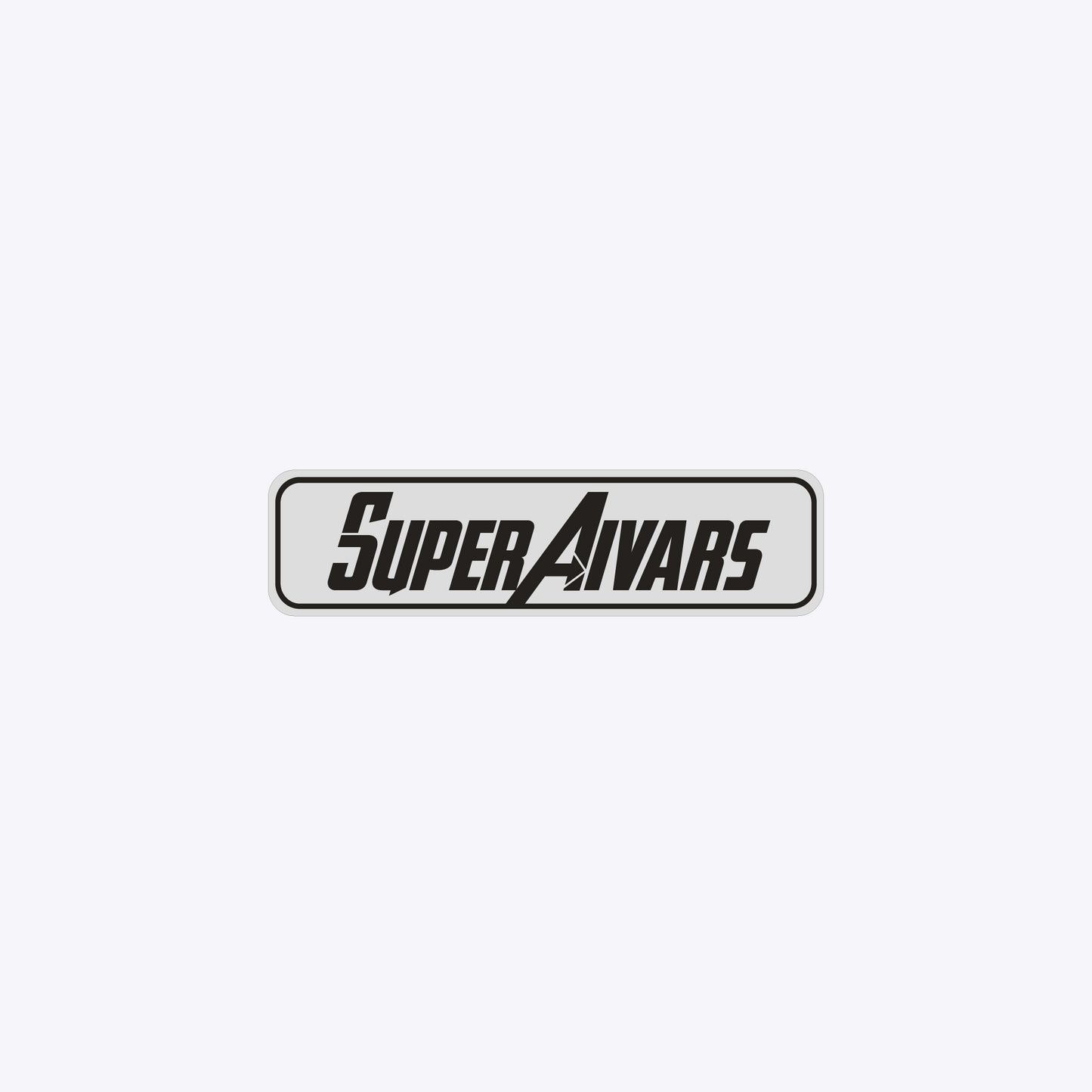 Vārda zīme ar uzlīmi - Avengers - SUPERAIVARS - 60 x 220mm