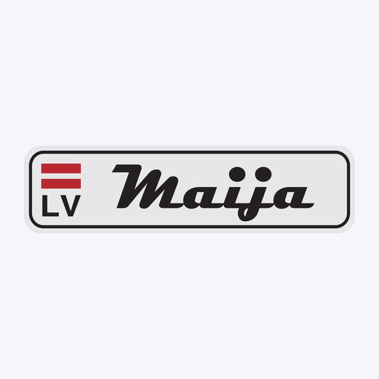 Vārda zīme ar uzlīmi - MAIJA - 60 x 220mm