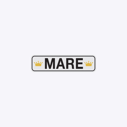 Vārda zīme ar uzlīmi - MARE - 60 x 220mm