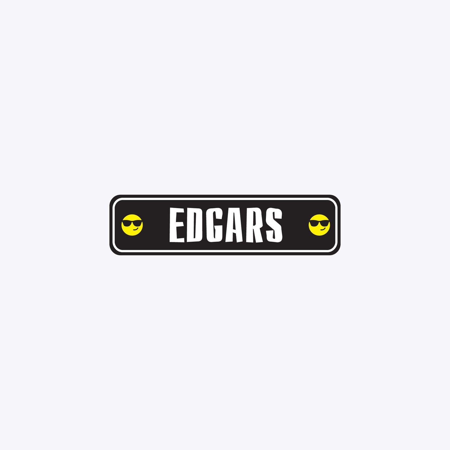 Vārda zīme ar uzlīmi - EDGARS - 60 x 220mm