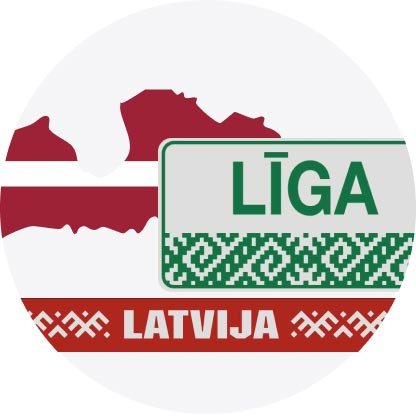 Dažādas alumīnijas zīmes Latvijas tematikā