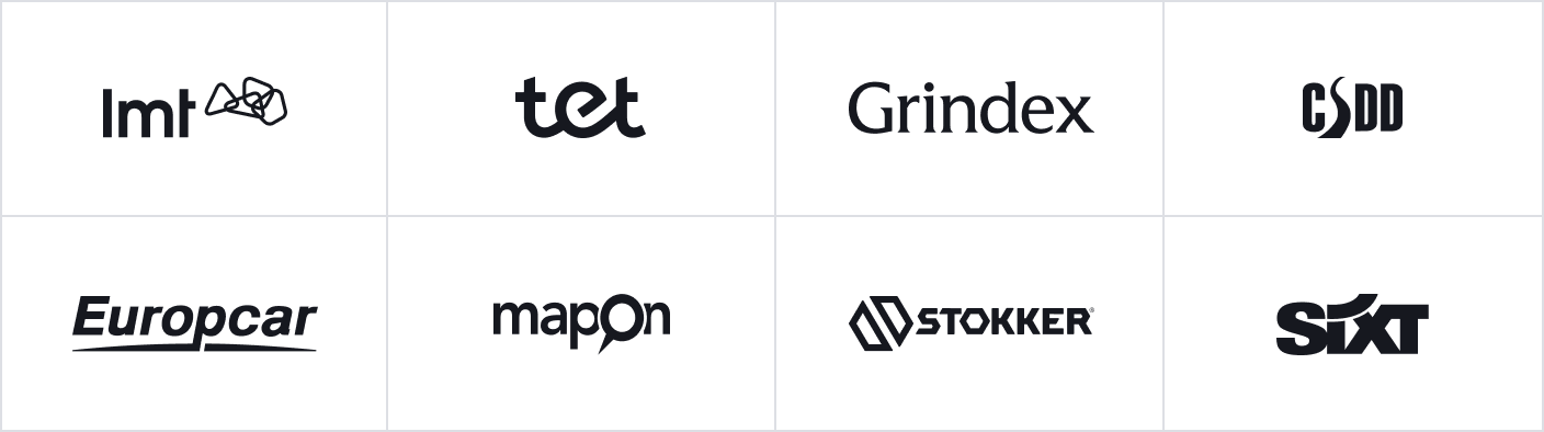 Dažādu klientu logo