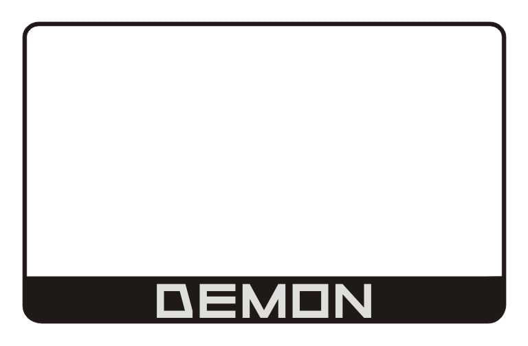 Motocikla numura turētājs ar uzrakstu – Demon