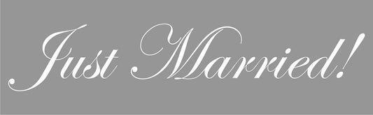 Uzlīme - Just Married!, 50 x 9.5 cm