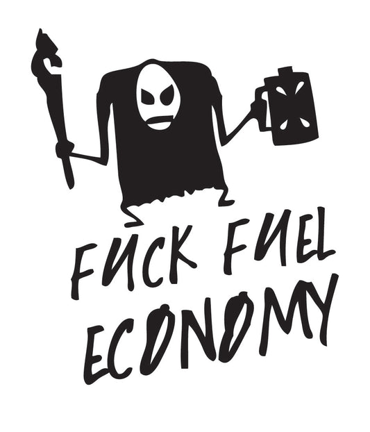 Uzlīme- Fuck Fuel economy, 13 x15 cm